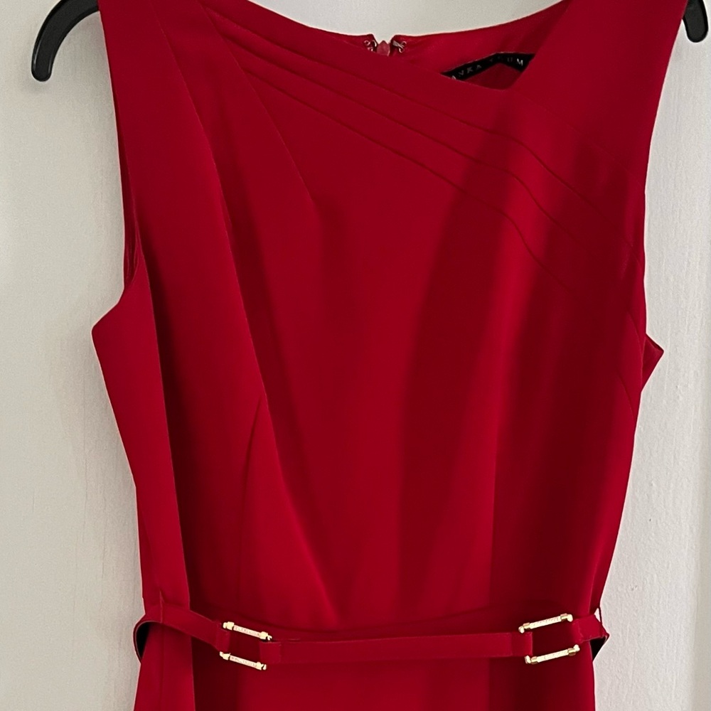Ivanka Trump Red Sheath Midi Dress